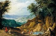 MOMPER, Joos de Extensive Mountainous Landscape painting